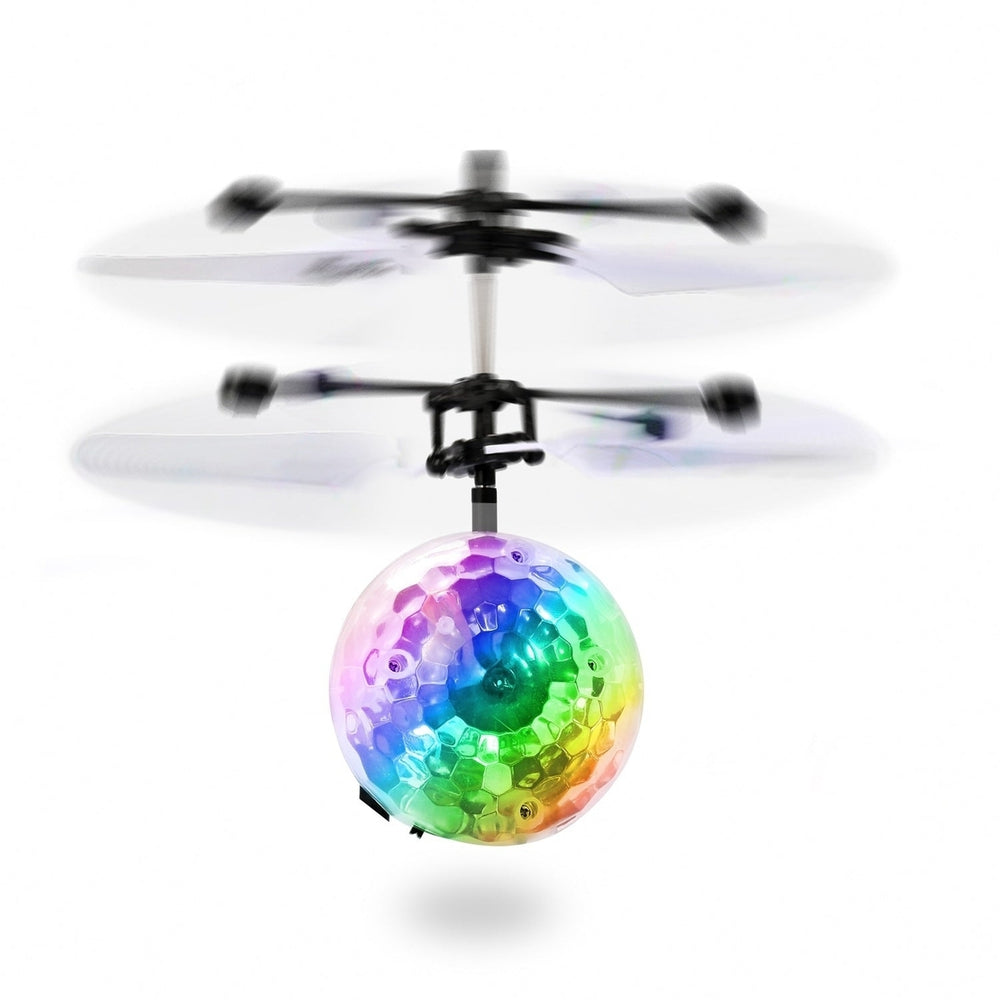 RC Flying Balls Electric Infrared Induction Drone Helicopter Ball LED Light Kids Flying Toy Image 2