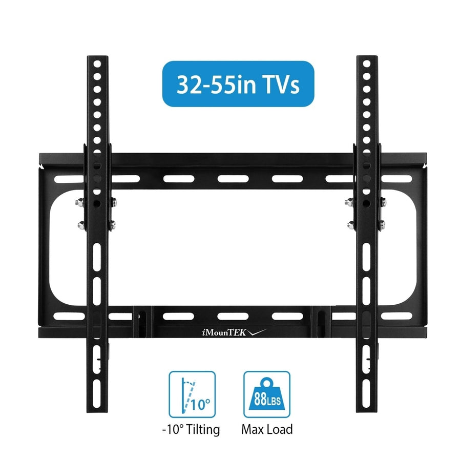 TV Wall Mount Tilt Dual Arm TV Mount Brackets Maximum VESA 400x400mm For 32-55in TVs Image 1