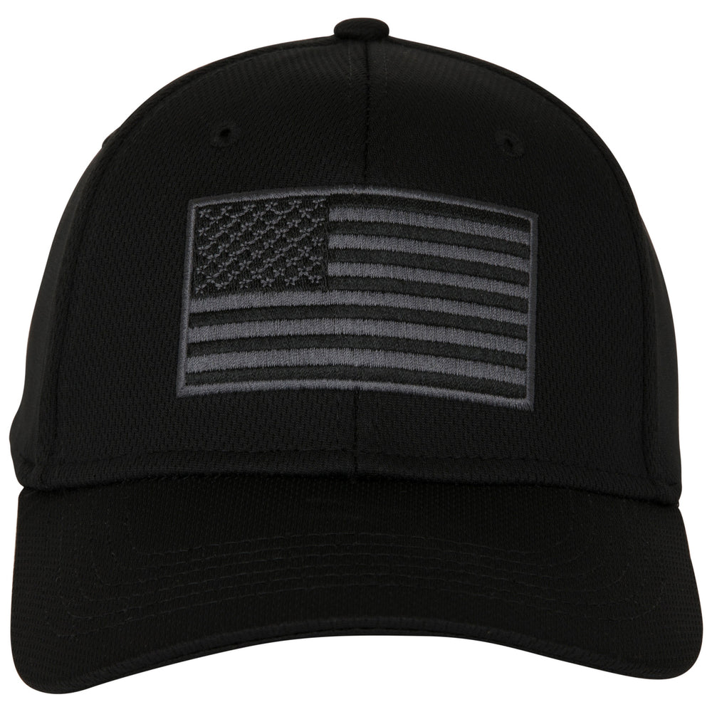 United States of America Black Flag Adjustable Snapback Hat Image 2