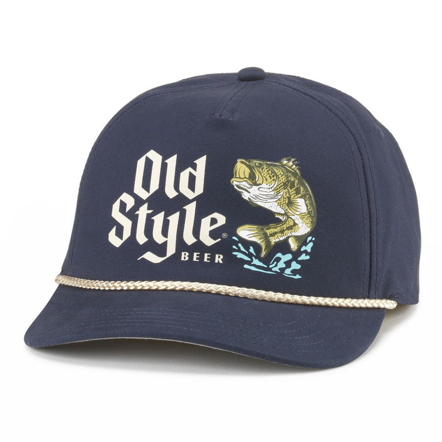 Old Style Beer Big Bass Adjustable Rope Hat Image 1