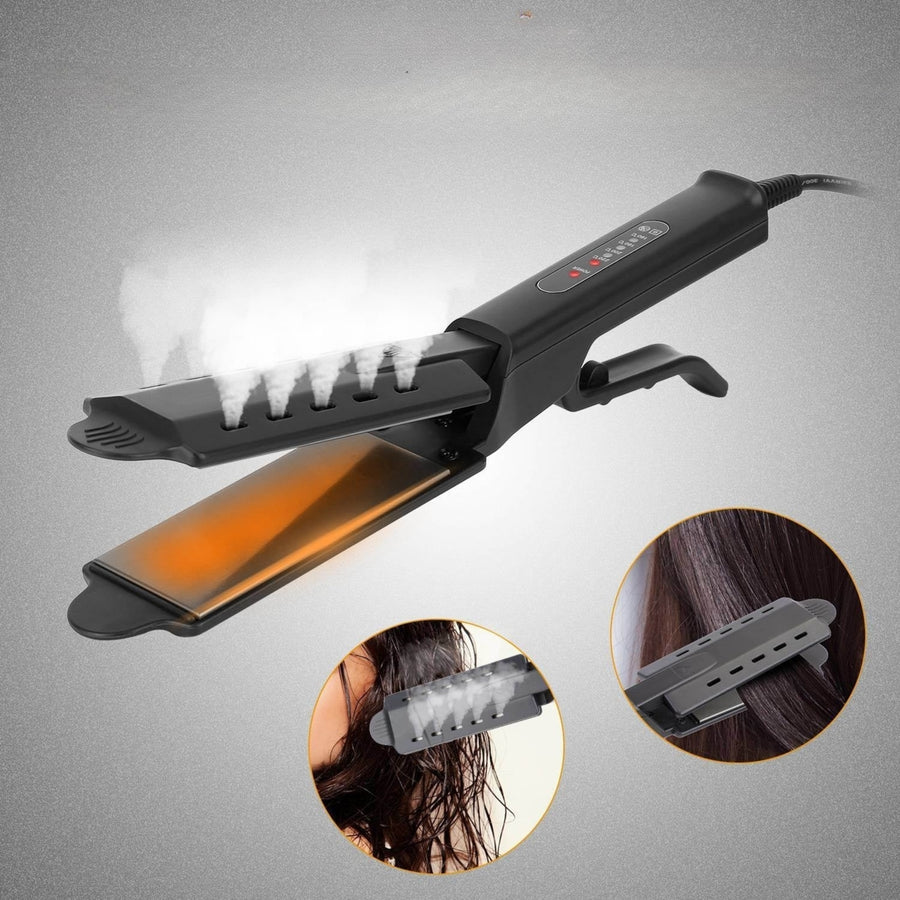Electric Hair Straightener 4 Temperature Scissor Ceramic Flat Iron Wet Dry Use Bangs Splint Glider Hair Clip Image 1