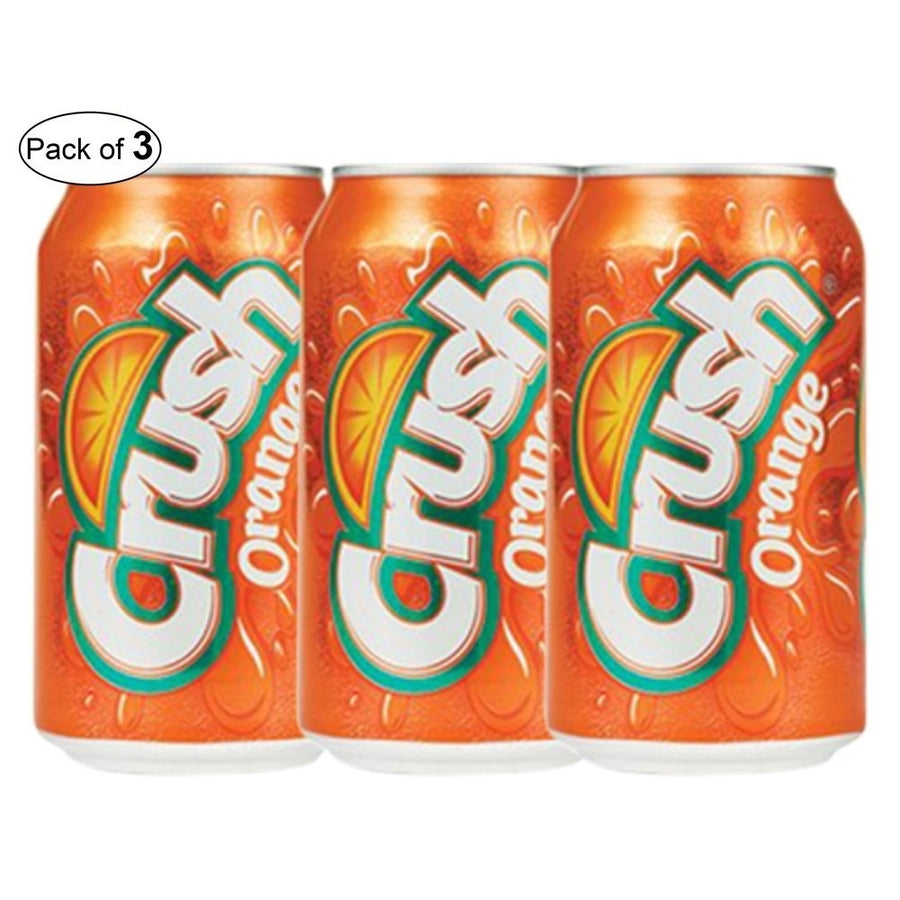 Crush Soft Drink Cans (Orange) (Pack of 3) Image 1