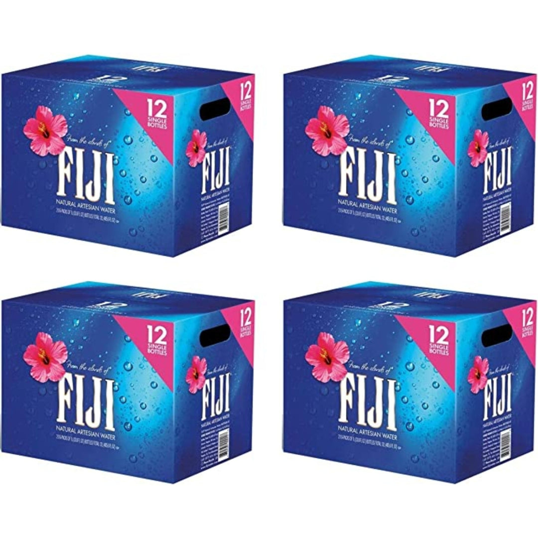 Fiji Natural Artesian Water33.8 Fl Oz (Pack of 12)4 Pack Image 1