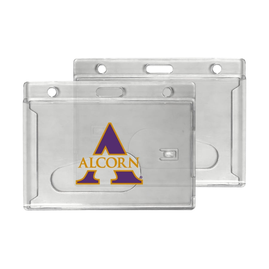 Alcorn State Braves Officially Licensed Clear View ID Holder - Collegiate Badge Protection Image 1