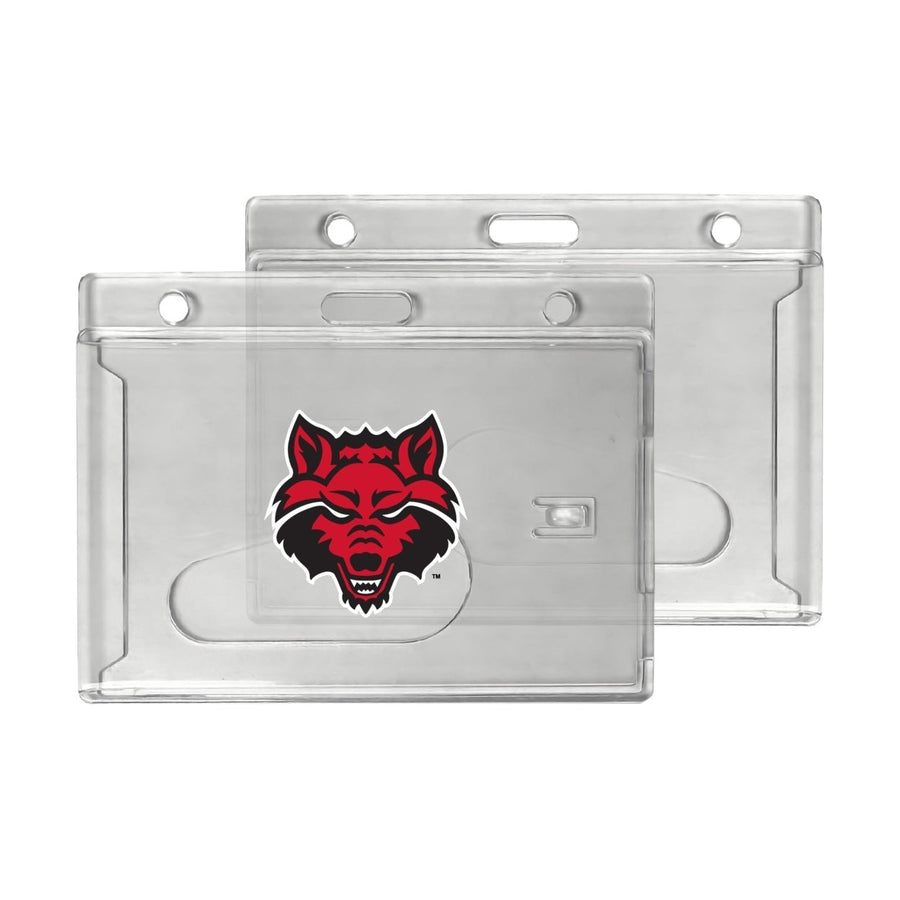 Arkansas State Officially Licensed Clear View ID Holder - Collegiate Badge Protection Image 1