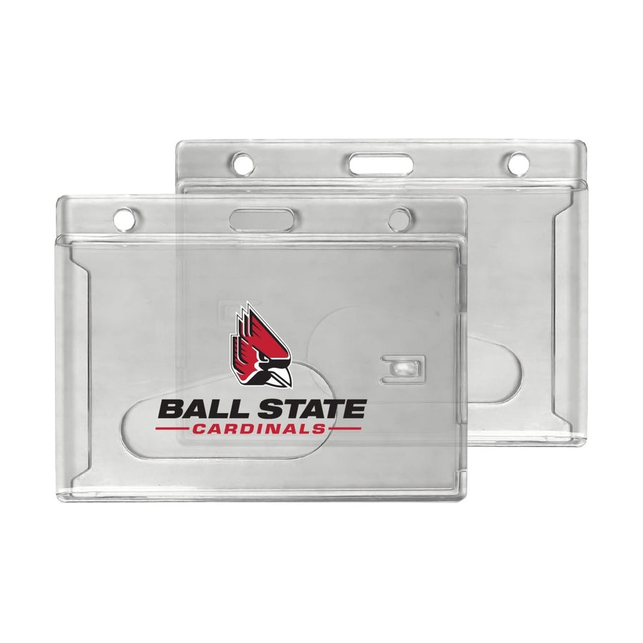 Ball State University Officially Licensed Clear View ID Holder - Collegiate Badge Protection Image 1