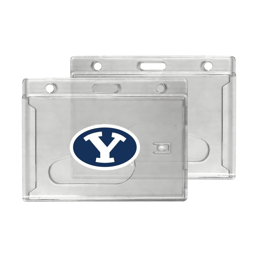Brigham Young Cougars Officially Licensed Clear View ID Holder - Collegiate Badge Protection Image 1