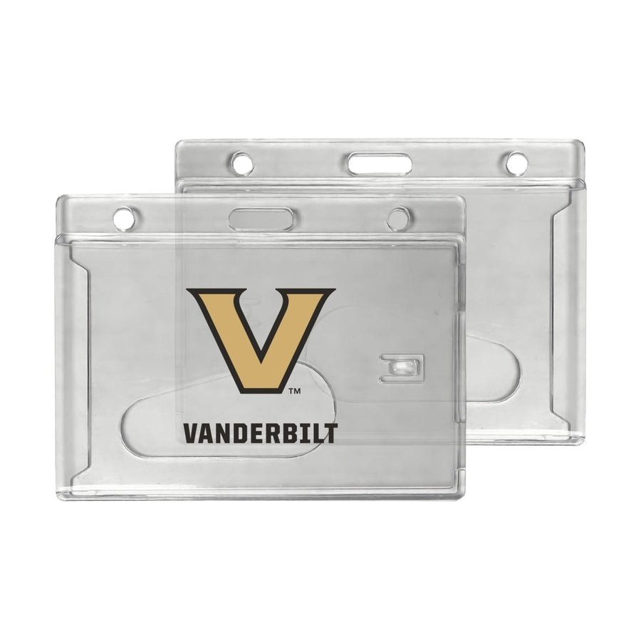 Vanderbilt University Officially Licensed Clear View ID Holder - Collegiate Badge Protection Image 1