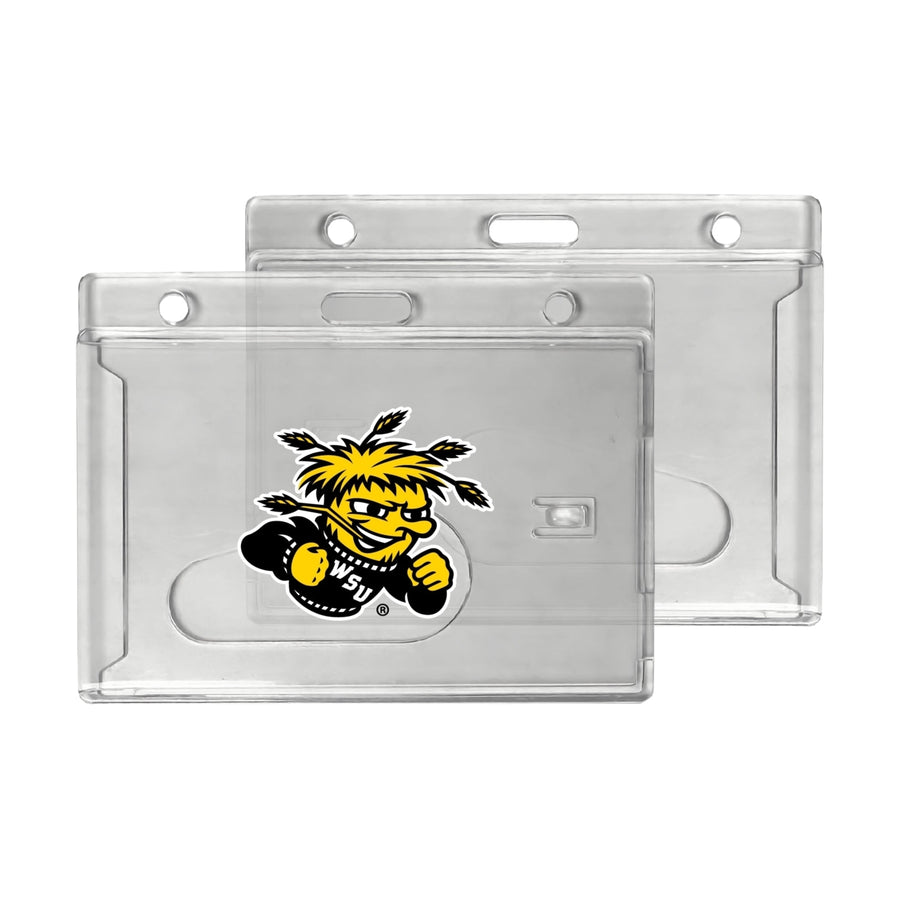 Wichita State Shockers Officially Licensed Clear View ID Holder - Collegiate Badge Protection Image 1