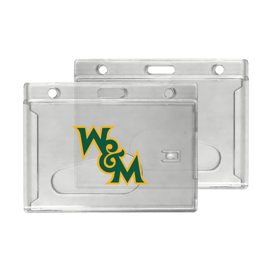 William and Mary Officially Licensed Clear View ID Holder - Collegiate Badge Protection Image 1