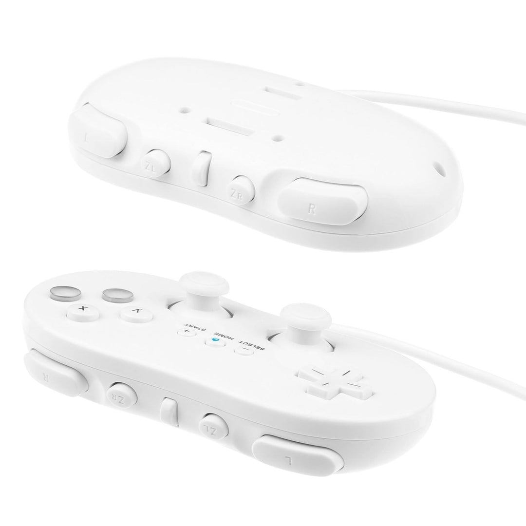 2PCS Classic Game Controller Pad Wired Gamepad Joypad Joystick for Nintendo Wii Remote Image 3