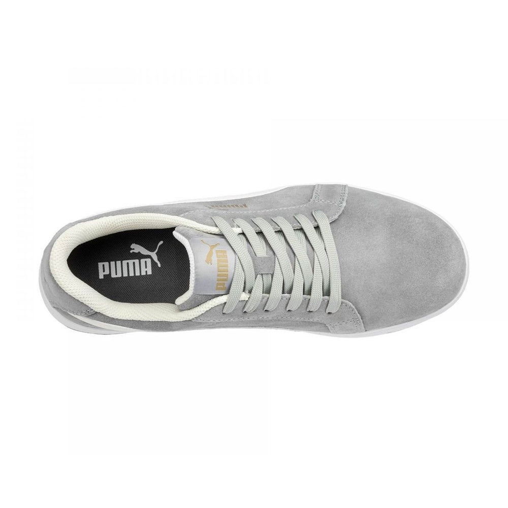 PUMA Safety Mens Iconic Low Composite Toe SD Work Shoes Grey Suede - 640035 Grey Image 2