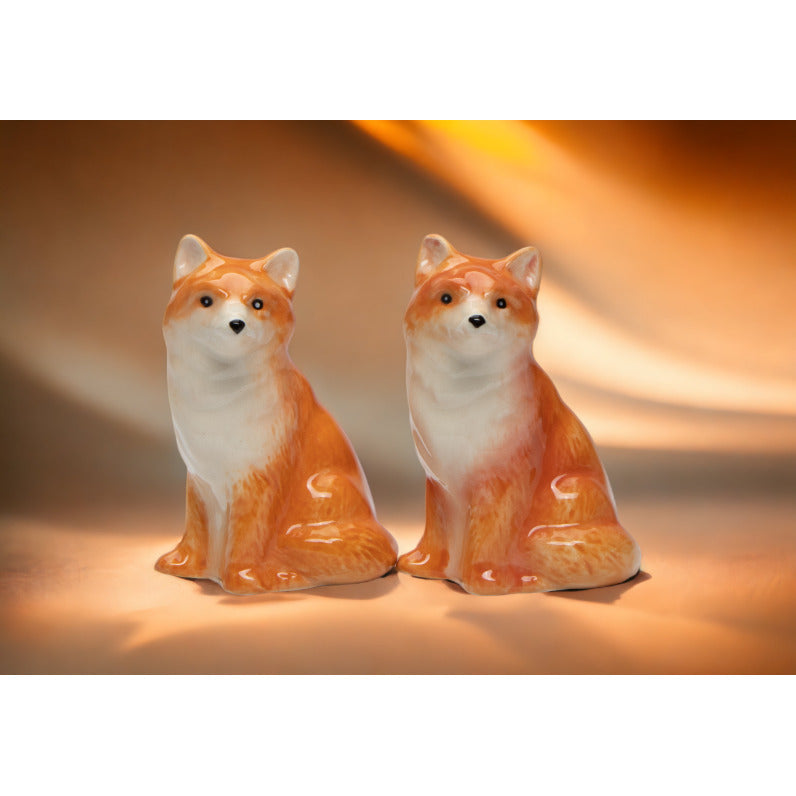 Ceramic Fox Salt and Pepper ShakersHome DcorKitchen Dcor, Image 1