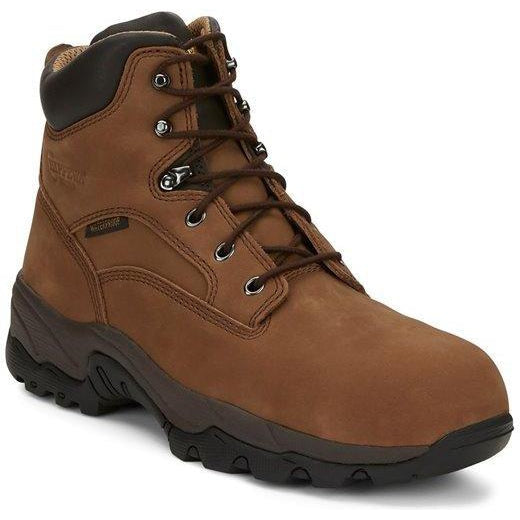 Chippewa Men's 6" Graeme Waterproof Composite Toe Work Boot Brown - 55161 7.5 BROWN Image 1