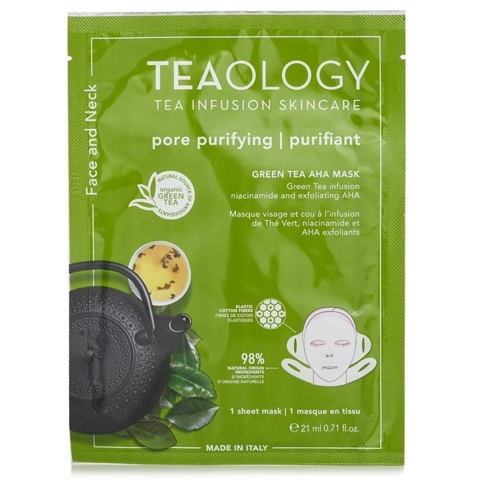 Teaology Green Tea AHA Face and Neck Mask 21ml/0.17oz Image 1