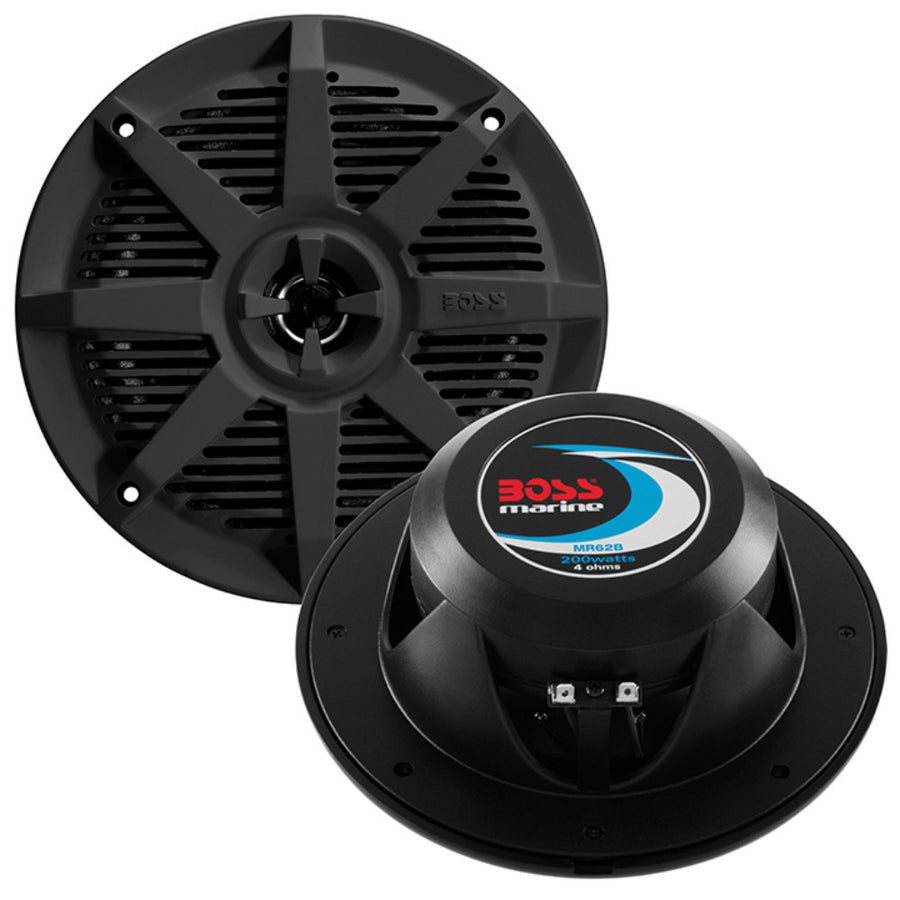 BOSS Audio Systems MR62B 6.5 Inch Marine Stereo Speakers Image 1