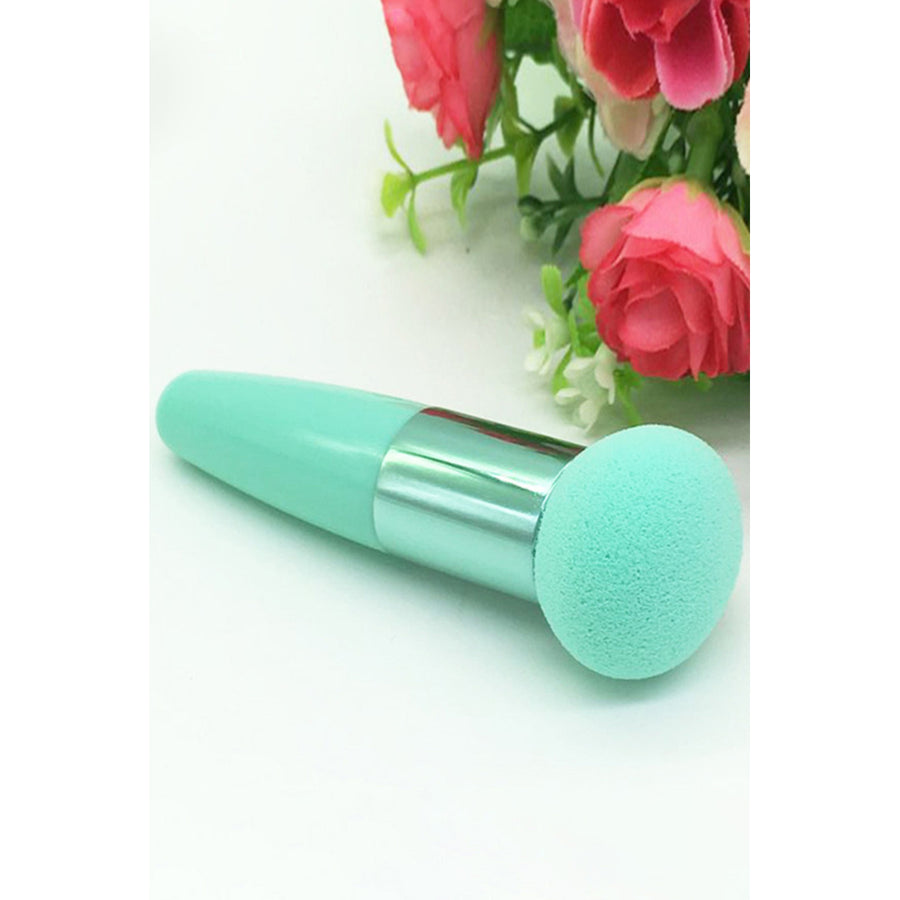 Womens Green 1pc Foundation Makeup Sponge With Handle Image 1
