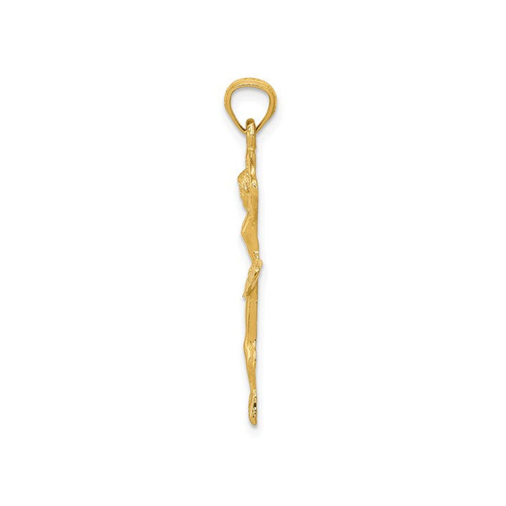14K Yellow Gold Ballerina Charm Pendant (No Chain) Image 4