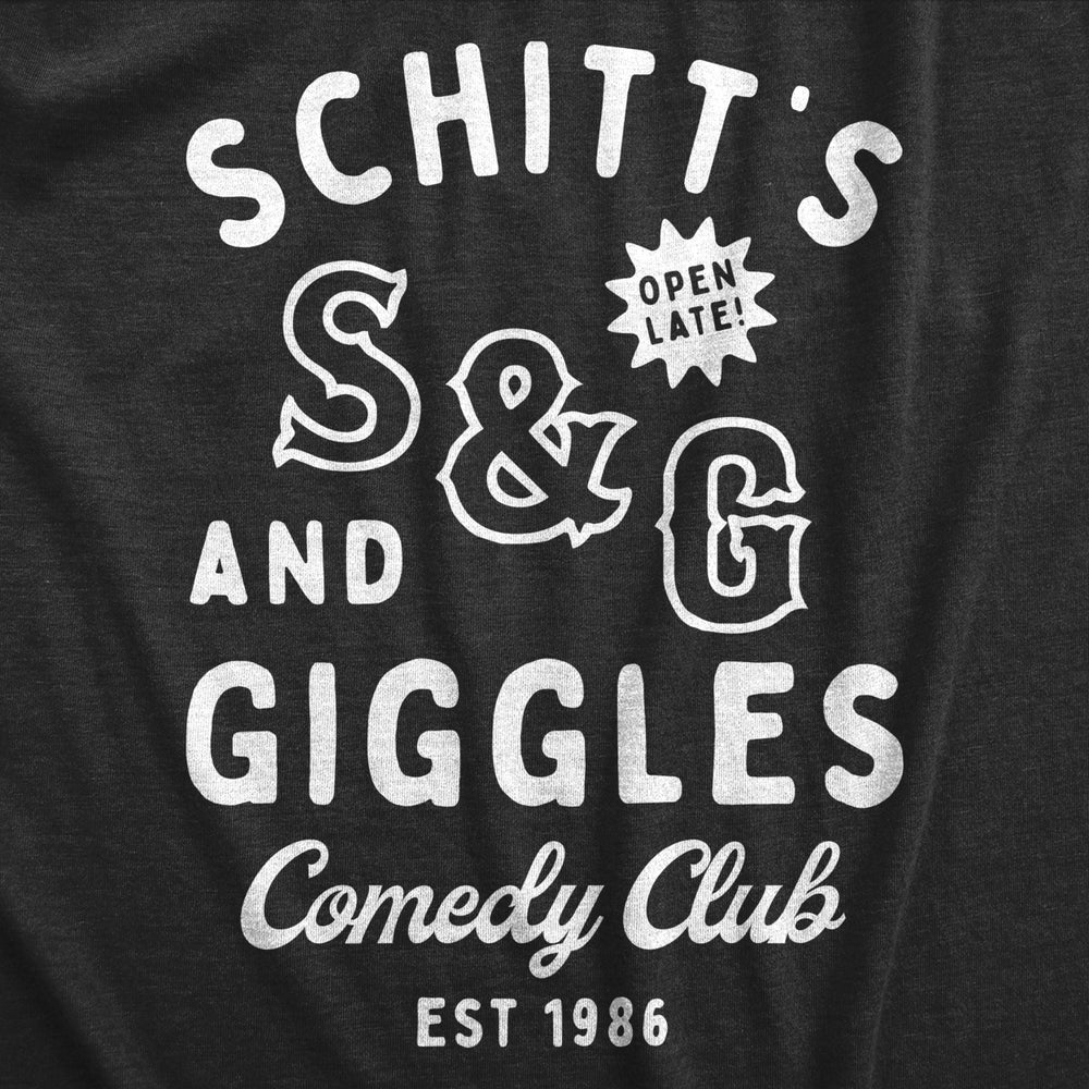 Schitts And Giggles Comedy Club Baby Bodysuit Funny Nightclub Joke Jumper For Infants Image 2