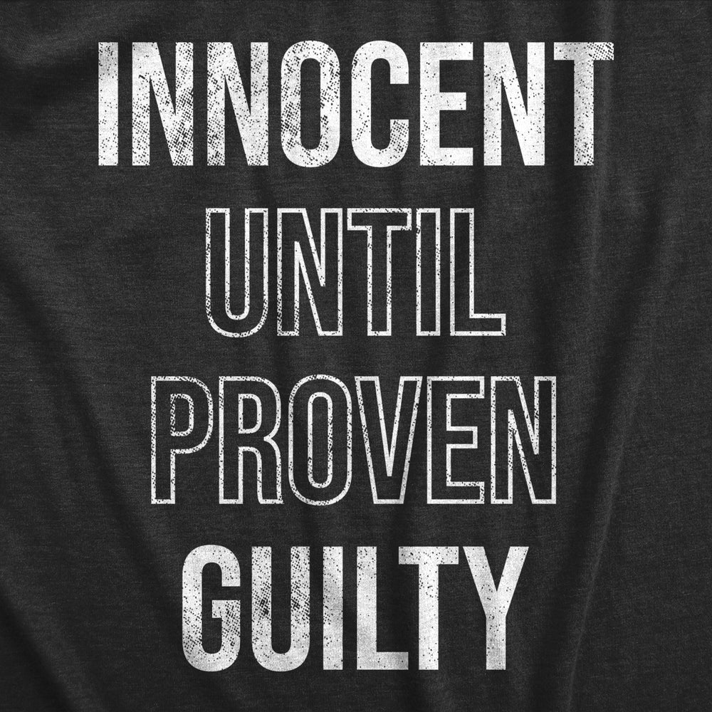 Innocent Until Proven Guilty Baby Bodysuit Funny Court Defense Bad Behavior Joke Jumper For Infants Image 2