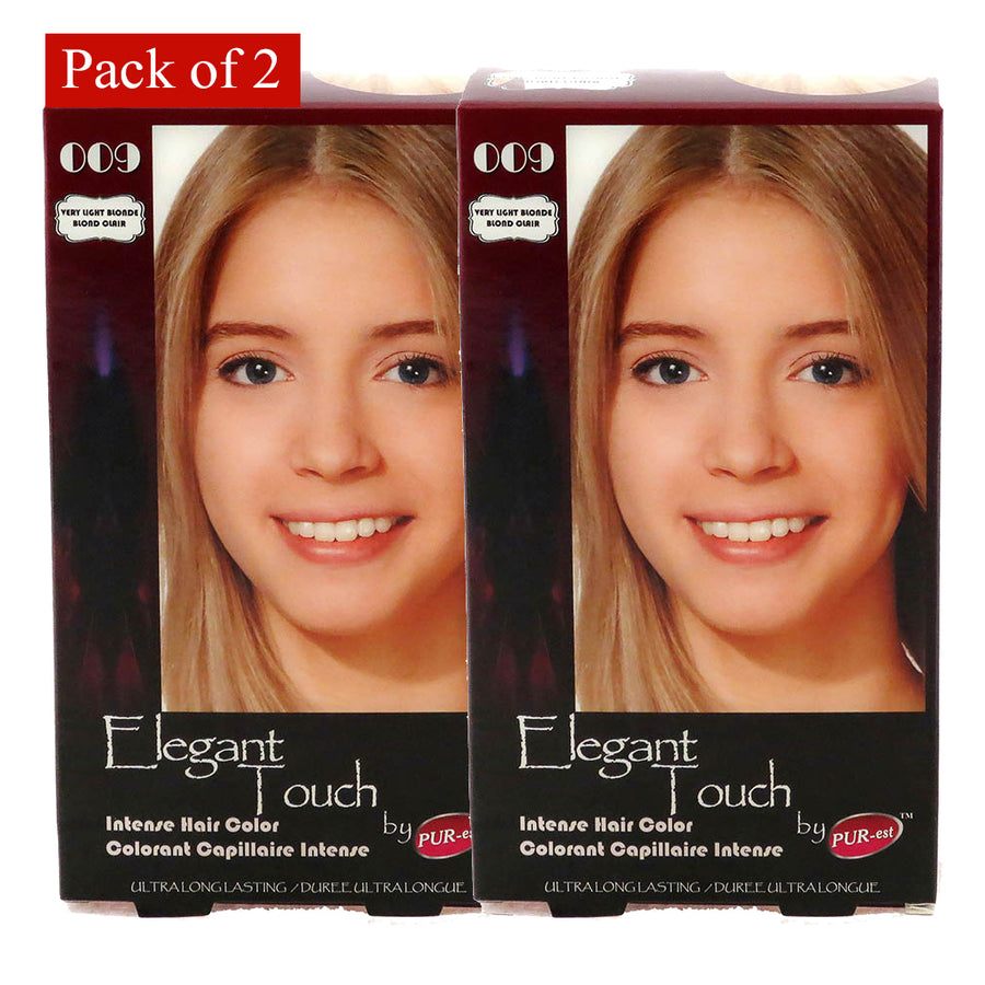 Hair Color Very Light Brown 009 Elegant Touch By Purest (Pack Of 2) Image 1