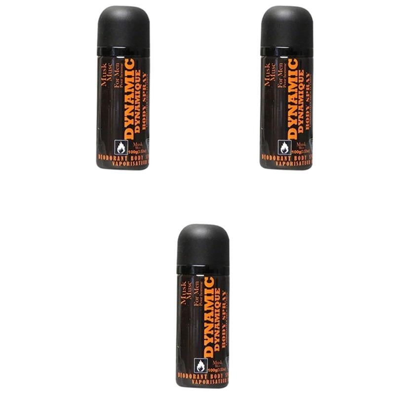 Dynamic Musk Body Spray For Men(100g) (Pack Of 3) Image 1