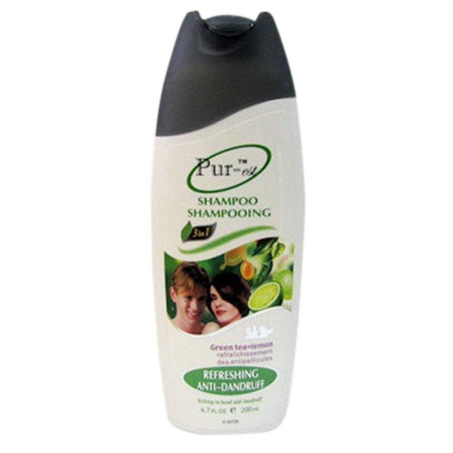 Refreshing Anti-Dandruff Shampoo With Green Tea+Lemon 200ml 307297 By Purest Image 1