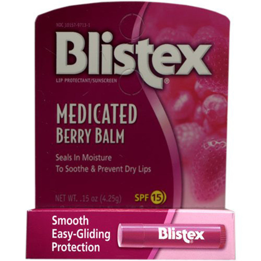 Blistex Medicated Lip BalmSPF 15Berry.15-Ounce Tubes (12 pack) Image 1