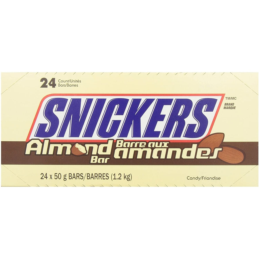 Snickers Bar with Almonds Chocolate50g24 Count Per Box - 1 Box Image 1