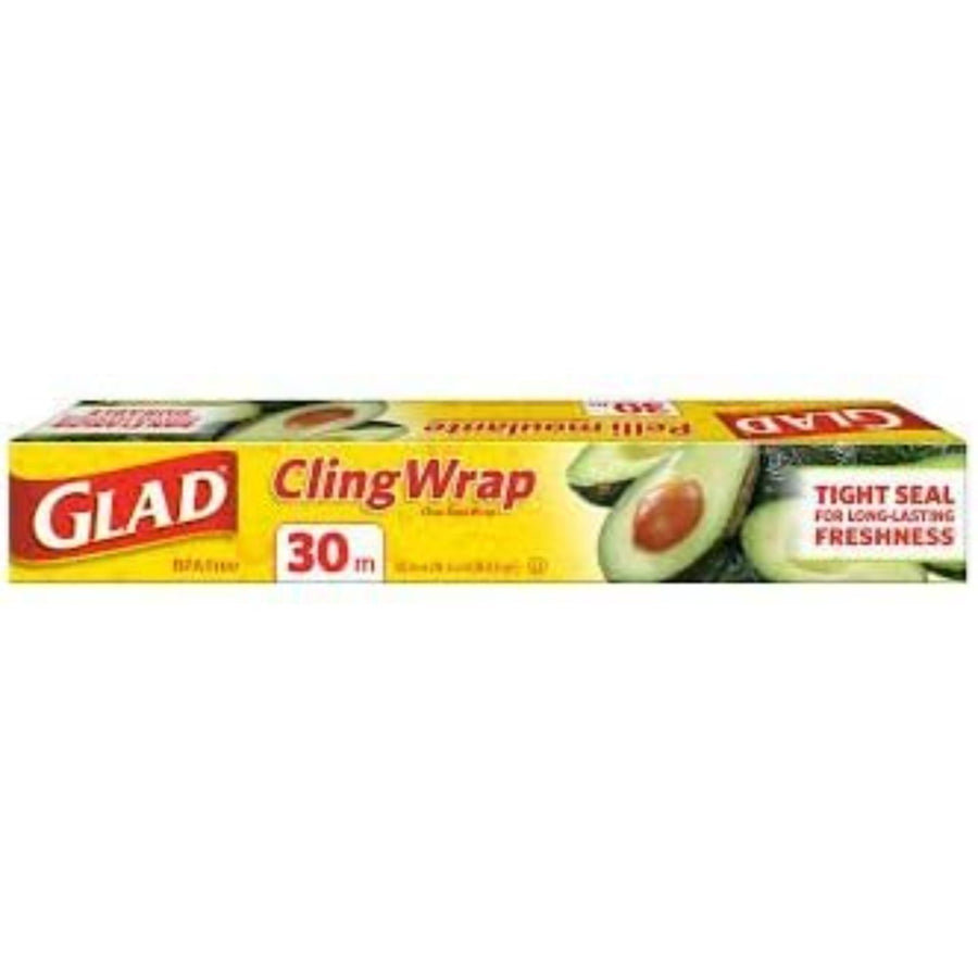 Glad Cling Wrap Tight Seal Clear Food Wrap BPA Free (Pack of 3) Image 1