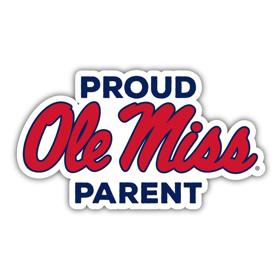 Mississippi Rebels "Ole Miss" 4-Inch Proud Parent NCAA Vinyl Sticker - Durable School Spirit Decal Image 1
