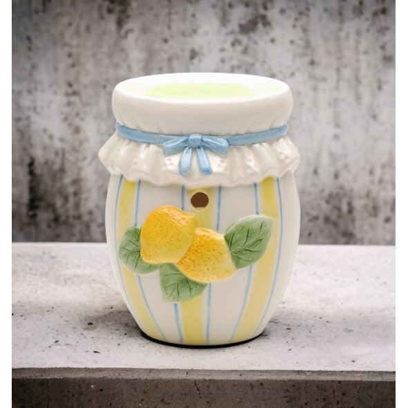 Ceramic Lemon preserve tart burner (tea light NOT included)Home DcorBathroom DcorVanity Dcor Image 2