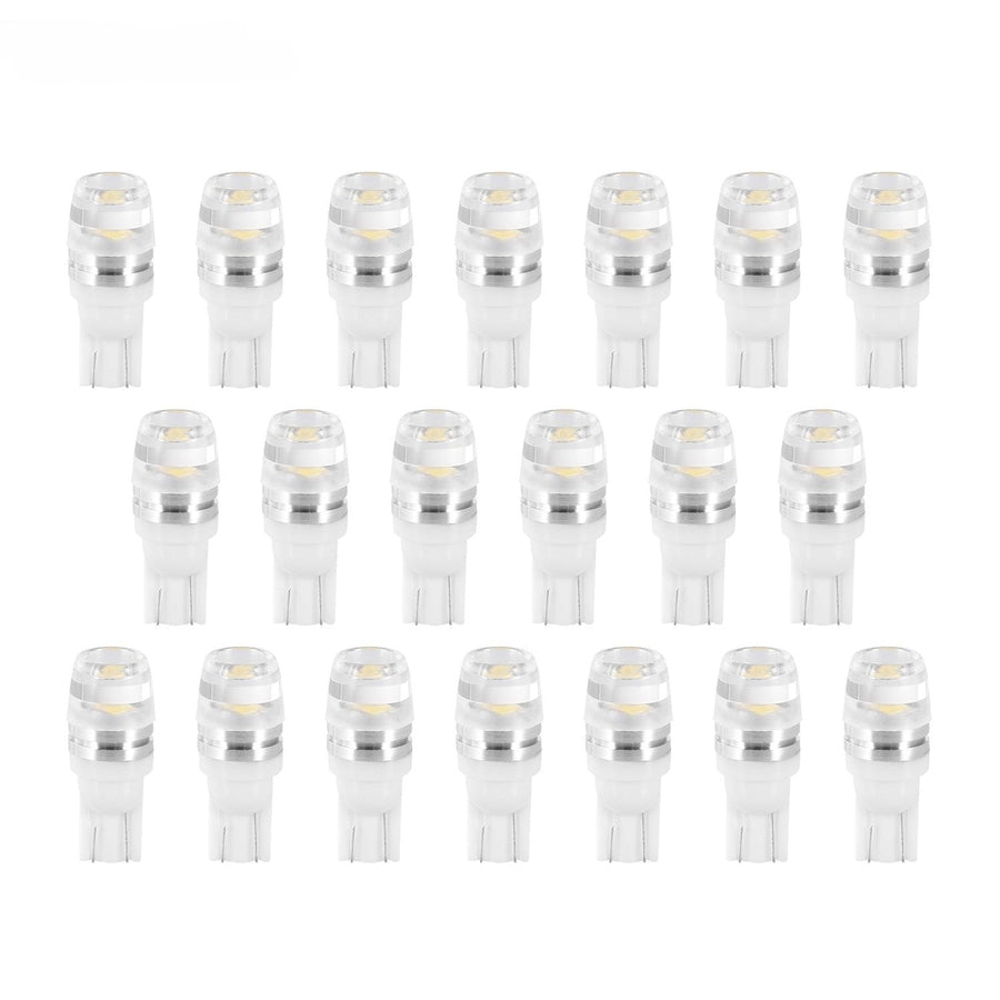 20Pcs LED Car Light Bulbs T10 2323SMD 6500K White Auto Lamps Replacement for Dome Map Door Trunk Signal License Plate Image 1