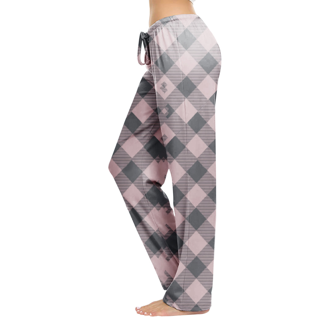 2-Pack Womens Printed Summer Pajama Bottoms Stretchy Comfortable Trousers with Drawstring for Yoga and Casual Wear Image 8
