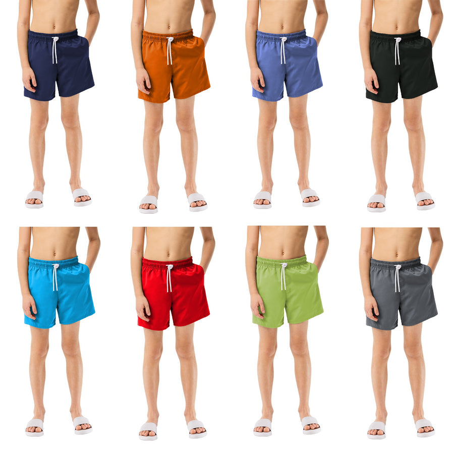 3-Pack Boys Beach Swim Trunk Shorts Quick Dry UPF 50+ Little Boys Bathing Summer Swimsuit Image 1