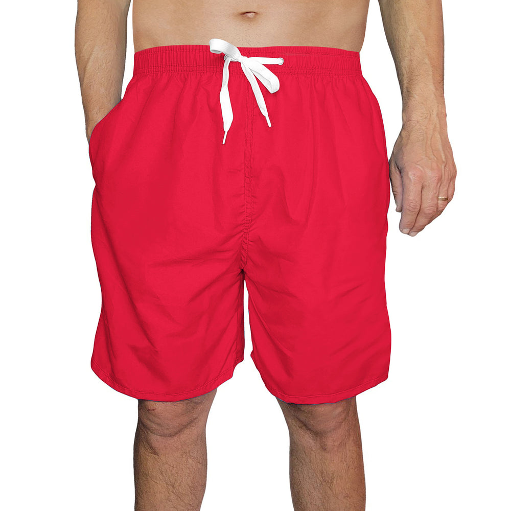 5-Pack Mens Quick Dry Swim Trunks with Pockets Solid Bathing Beachwear Flex Board Shorts Image 2