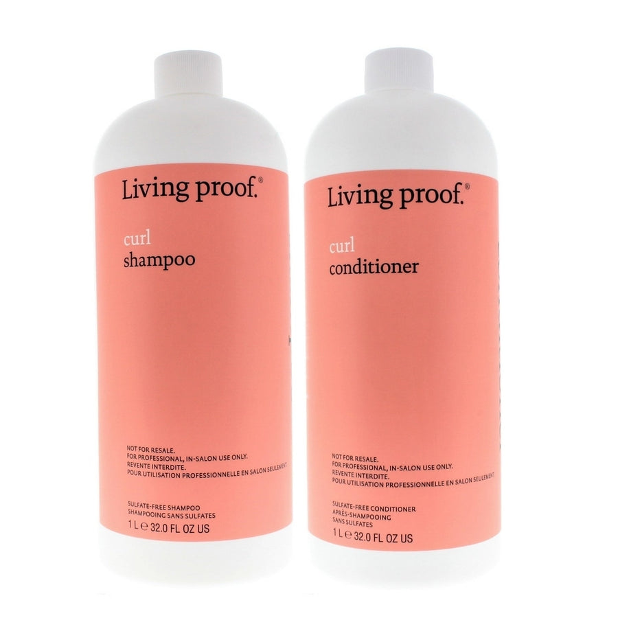 Living Proof Curl Shampoo and Conditioner Liter/32oz Set Image 1