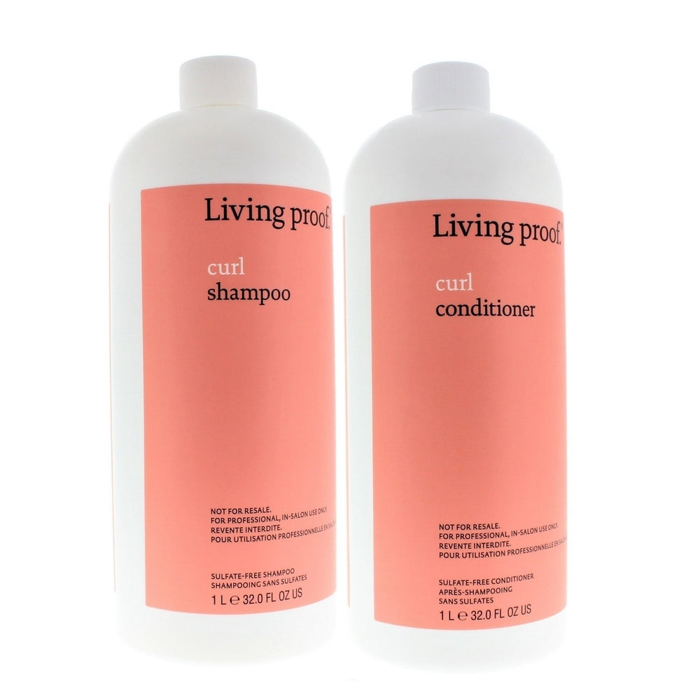 Living Proof Curl Shampoo and Conditioner Liter/32oz Set Image 2