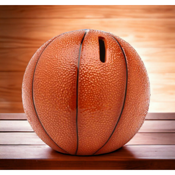 Ceramic Basketball Piggy BankHome DcorKids Room Dcor, Image 1