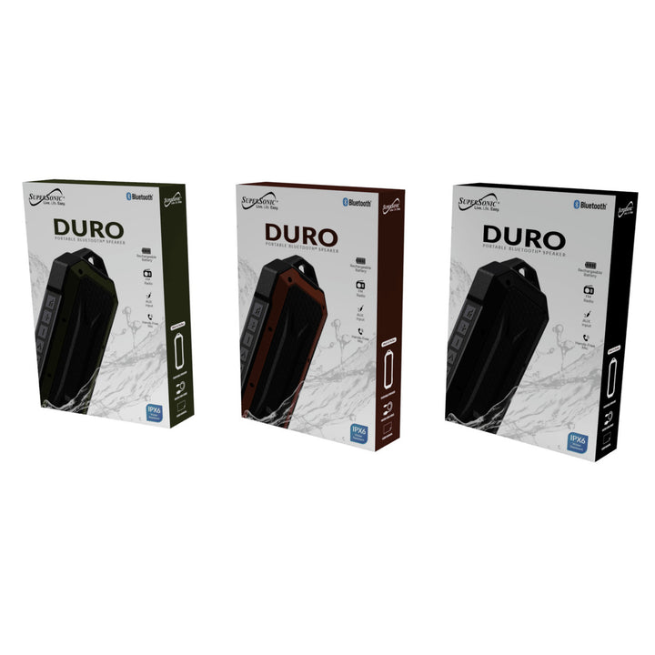 Duro Water-Resistant Portable Bluetooth SpeakerShockproof and FM (SC-1454IPX) Image 8