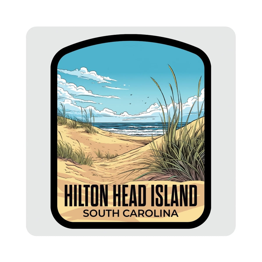Hilton Head Island Design A Souvenir 4x4-Inch Coaster Acrylic 4 Pack Image 1