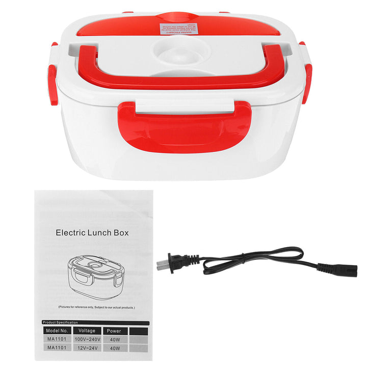110V Portable Heating Lunch Box Thermostat Food Warmer Container Mini Rice Cooker Image 4