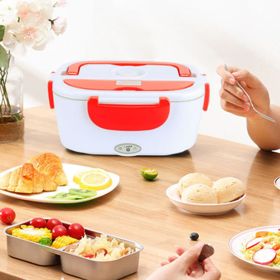 110V Portable Heating Lunch Box Thermostat Food Warmer Container Mini Rice Cooker Image 6