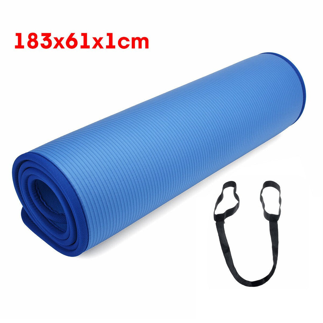 10mm Thick Yoga Mat Comfortable Non-slip Exercise Training Pad Gymnastics Fitness Foam Mats Image 1