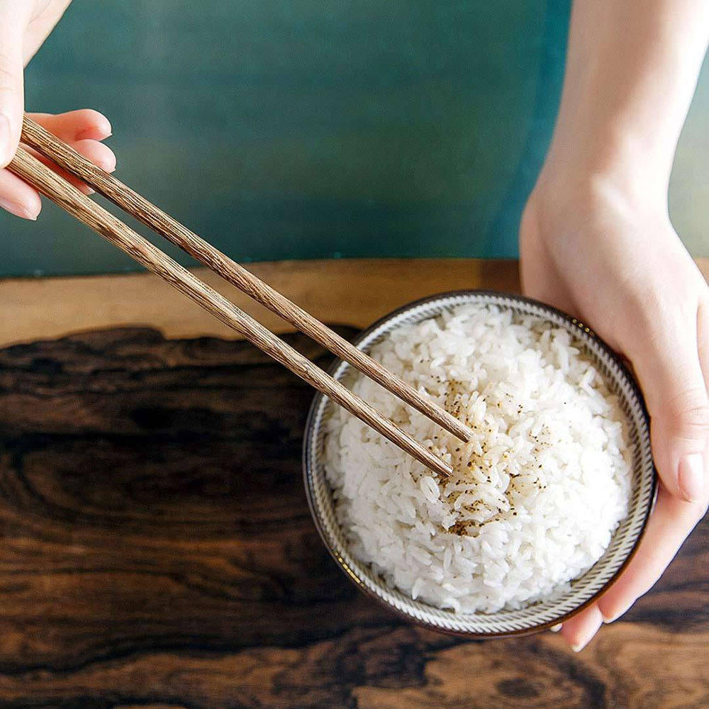 10 Pairs / Set Chopsticks Kitchen Tableware Natural Wood Healthy Chop Sticks Reusable Hashi Sushi Image 4