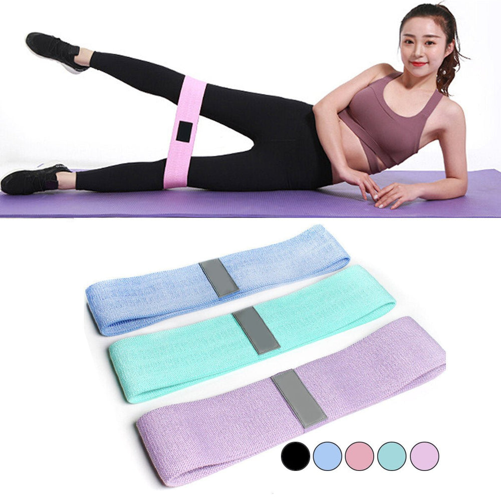 120Lbs M-XL Non-slip Home Resistance Bands Body Shaping Slimming Yoga Loop Legs Fitness Exercise Tools Image 2