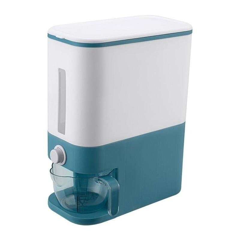 12KG Capacity Storage Box Metering Cylinder With Automatic Rice Storage Tank for Kitchen Multi-function Moisture-proof Image 1