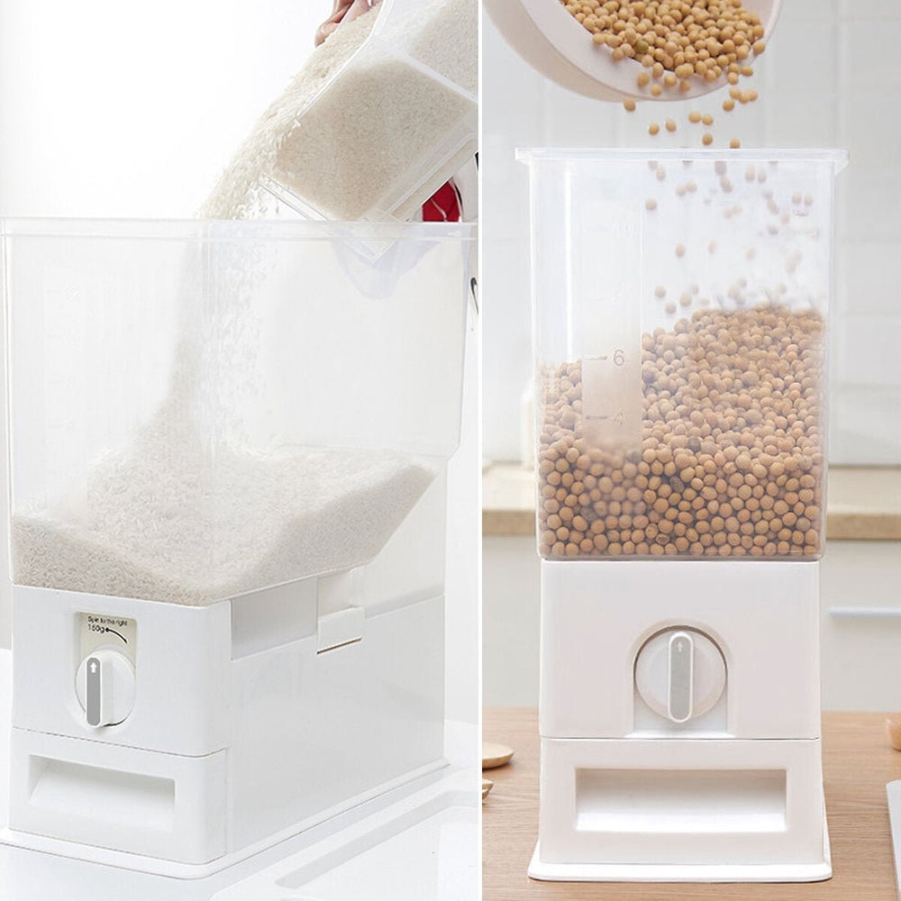 15Kg Plastic Cereal Dispenser Storage Box Kitchen Food Rice Grain Container Organizer for Kitchen Grain Storage Cans Image 2