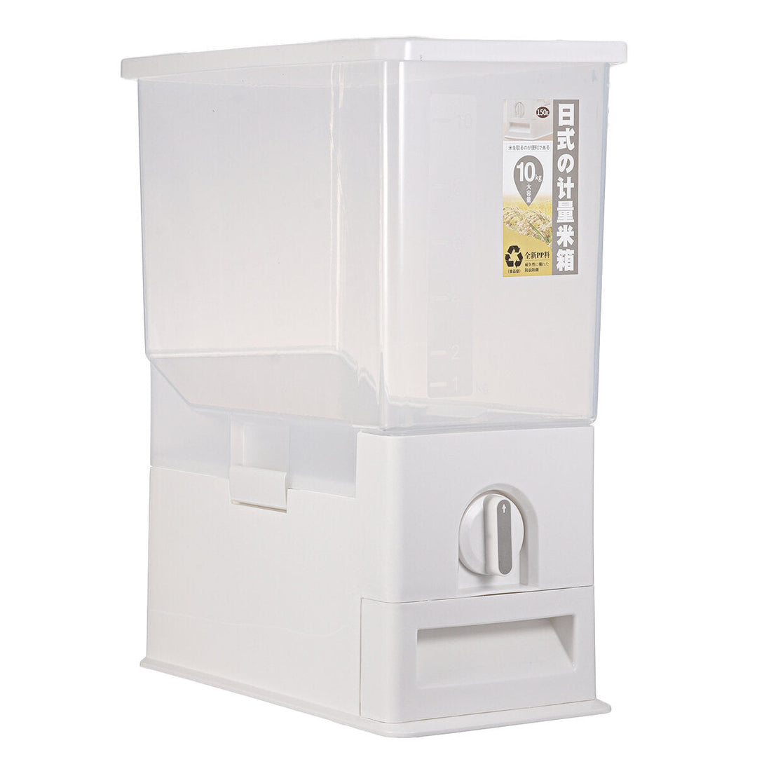 15Kg Plastic Cereal Dispenser Storage Box Kitchen Food Rice Grain Container Organizer for Kitchen Grain Storage Cans Image 6