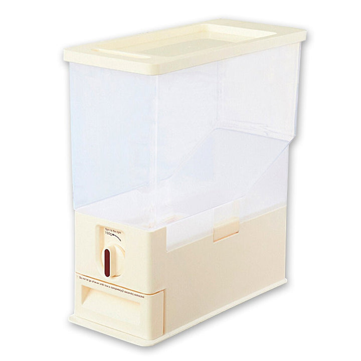 15Kg Plastic Cereal Dispenser Storage Box Kitchen Food Rice Grain Container Organizer for Kitchen Grain Storage Cans Image 1